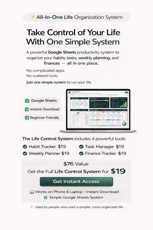 Stop Feeling Disorganized. Start Using A System.