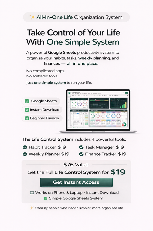 Stop Feeling Disorganized. Start Using A System.
